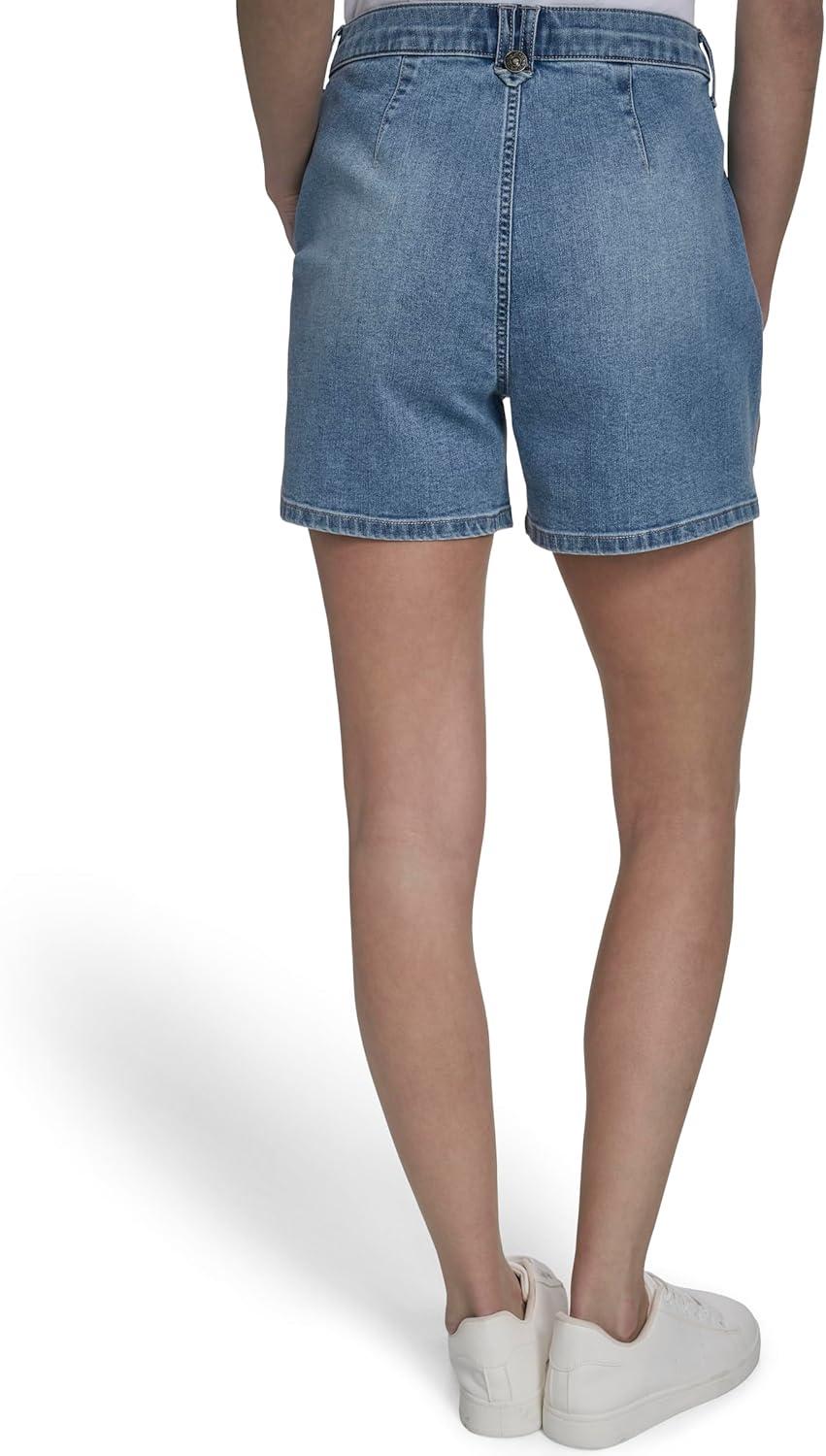 imageNautica Womens Denim Pleated Jean Fashion ShortsLola Wash
