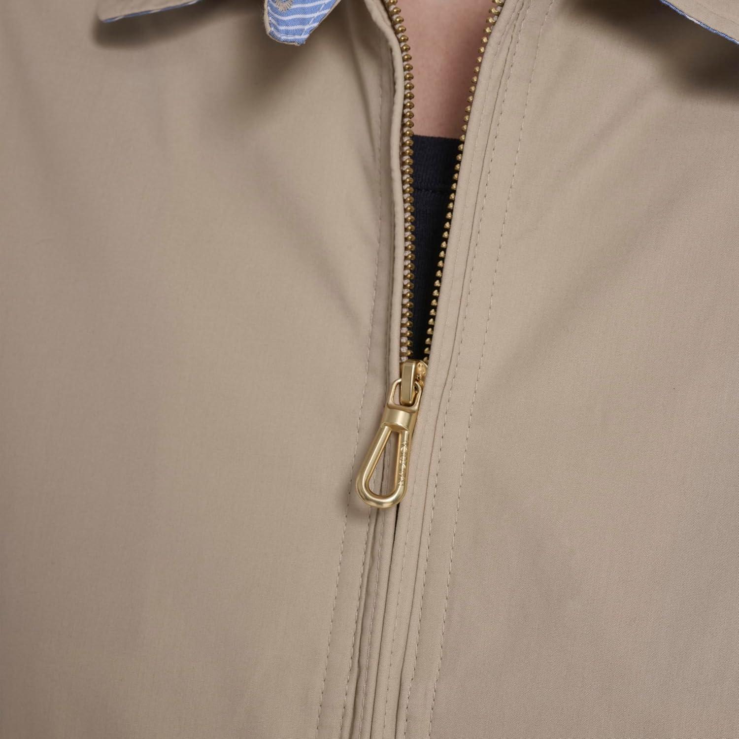 imageNautica Womens Long Sleeve Cotton Collared Zip Front JacketIrish Creme