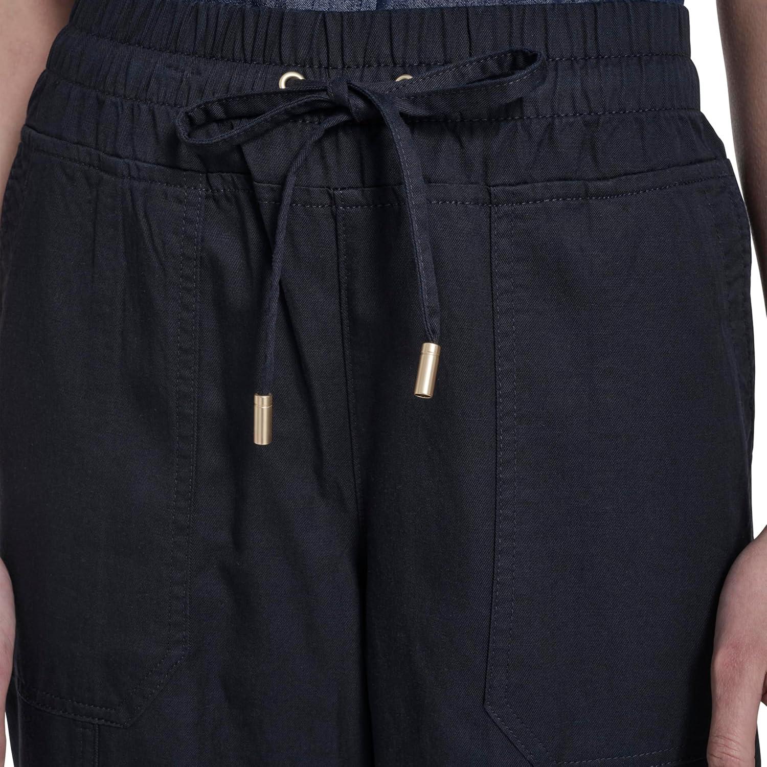 imageNautica Womens Pull on Cuffed Solid Ankle Length PantsNight Sky