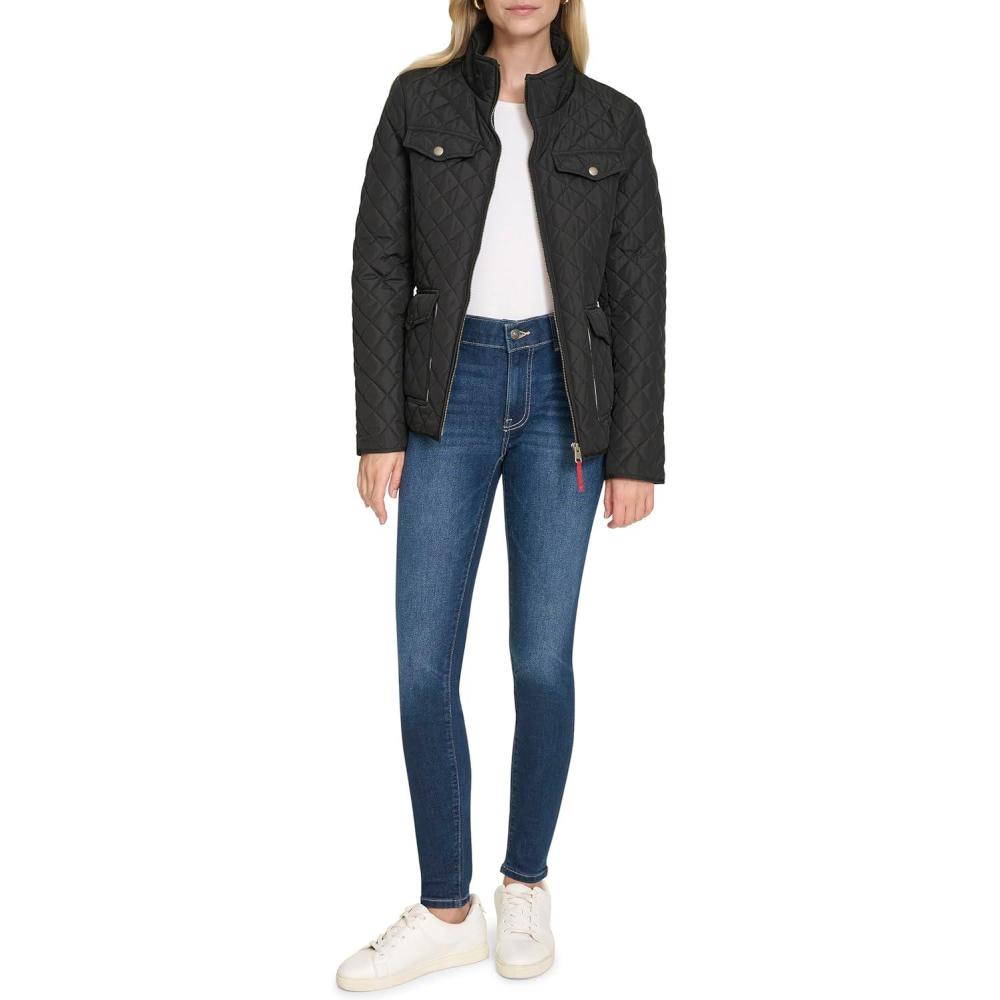 imageNautica Womens Barn Outerwear Quilted JacketBlack