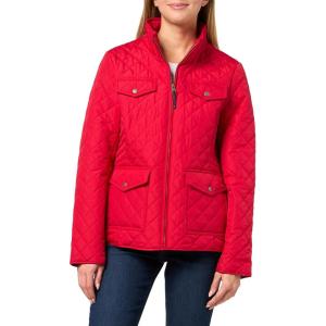 Nautica Women’s Barn Outerwear Quilted Jacket(Scarlet)