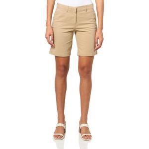 Nautica Women’s Riviera Chino Twill 9 Inch Inseam Shorts(Rope)