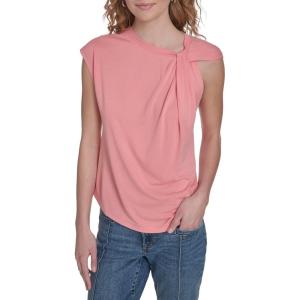 Nautica Women’s Sleeveless Twist Tie Soft Solid Top(Bloom)