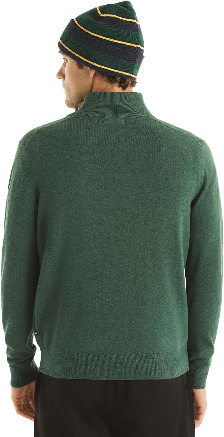 imageNautica Mens Nautica Mens Quarterzip SweaterForest Green