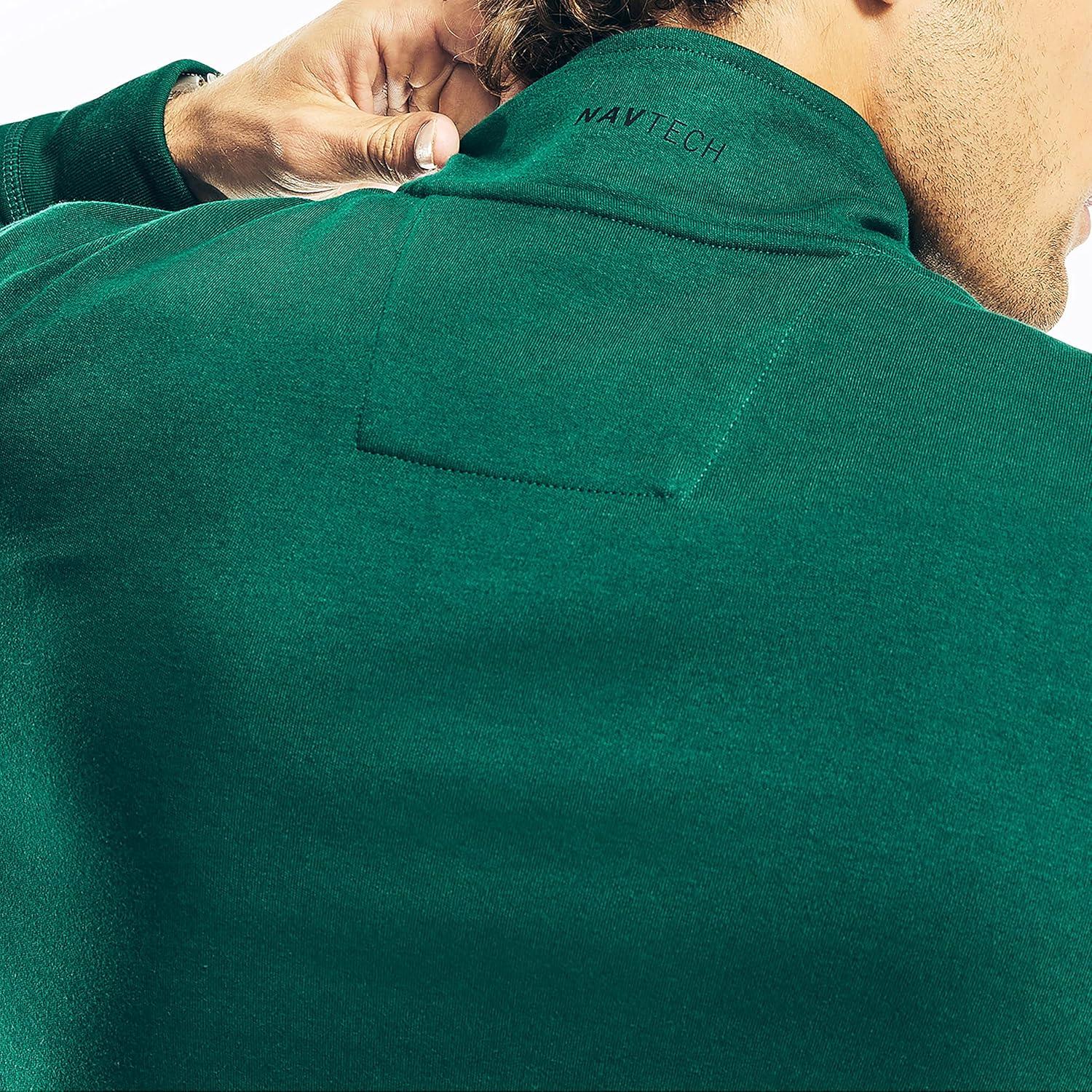 imageNautica Mens Nautica Mens Quarterzip SweaterTidal Green