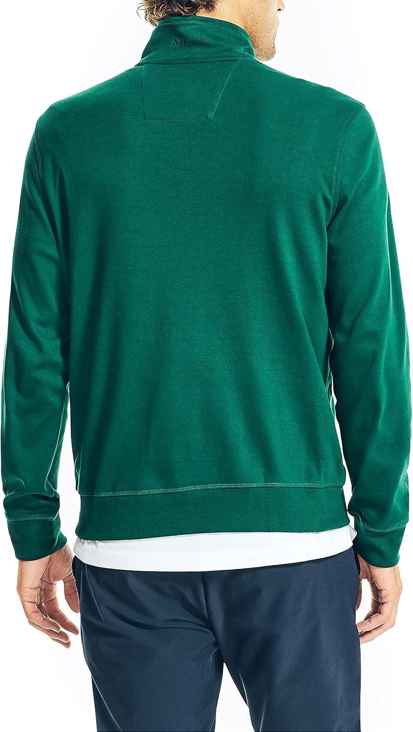 imageNautica Mens Nautica Mens Quarterzip SweaterTidal Green