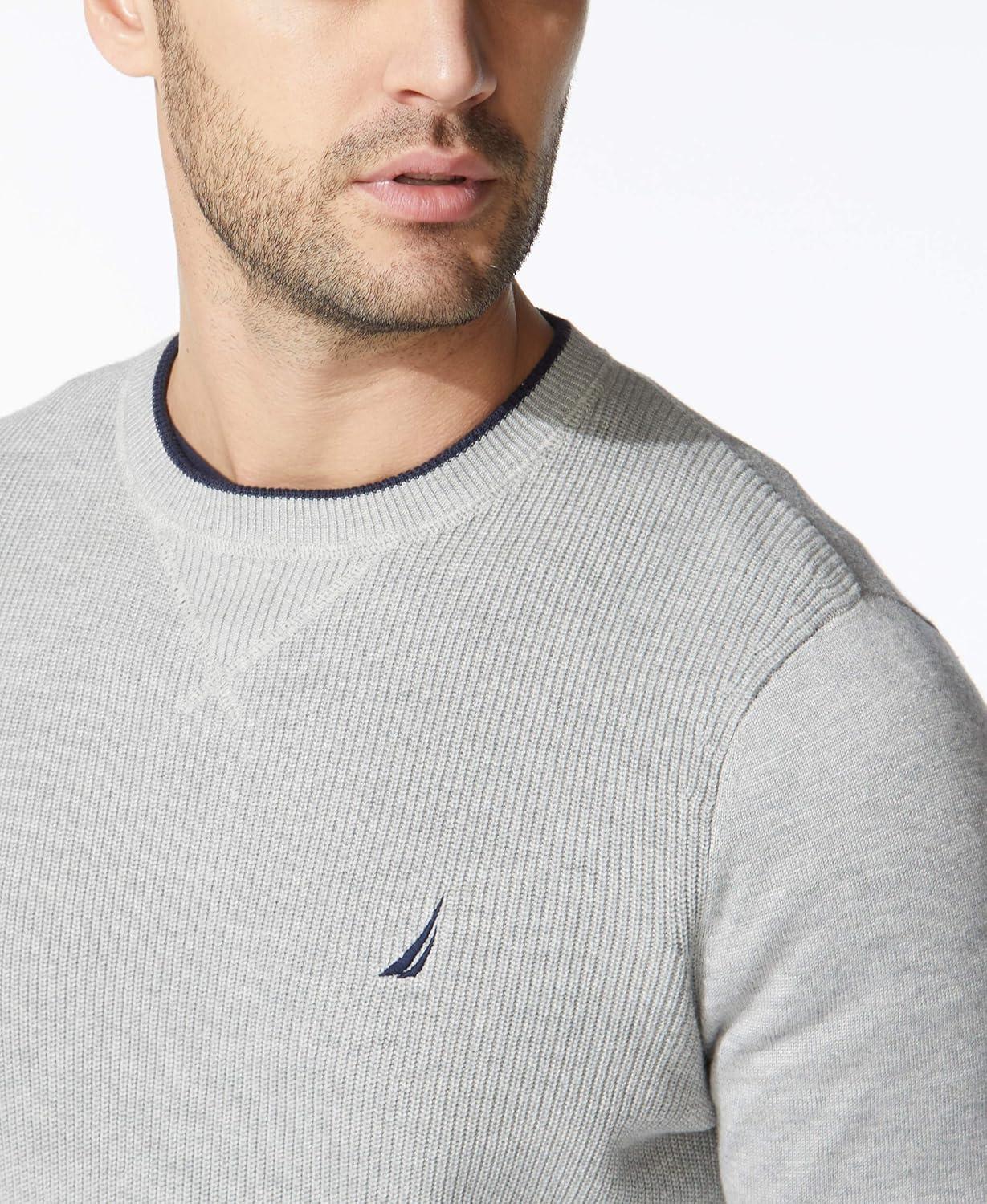 imageNautica Mens Ribbed SweaterGrey Heather