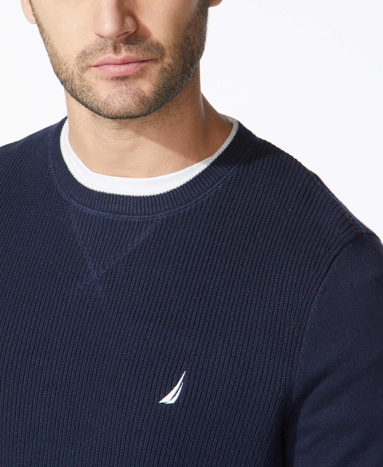 imageNautica Mens Ribbed SweaterNavy