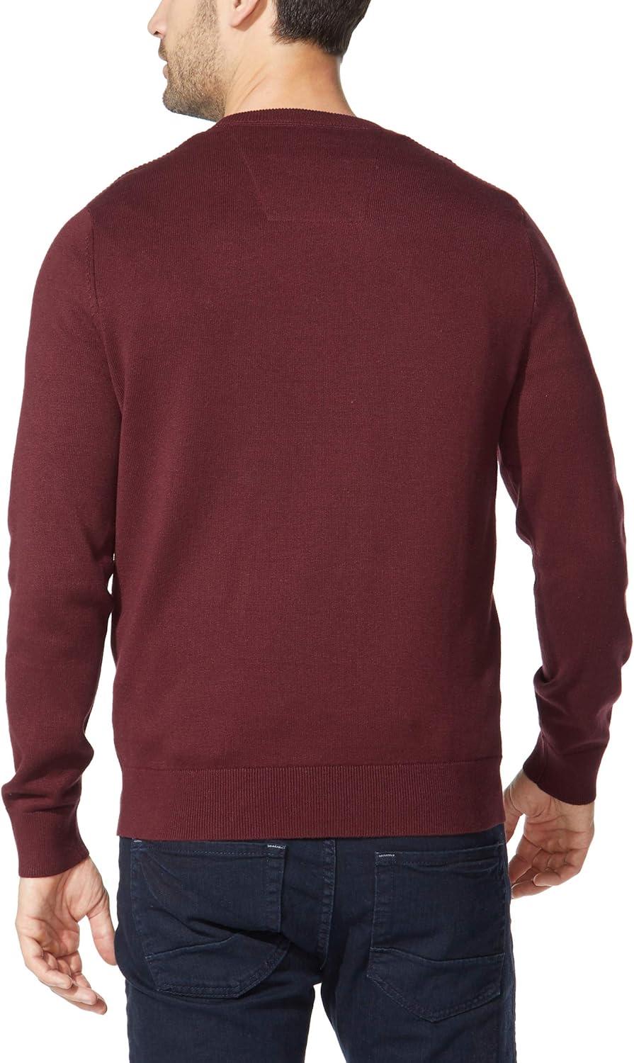 imageNautica Mens Ribbed SweaterRoyal Burgundy