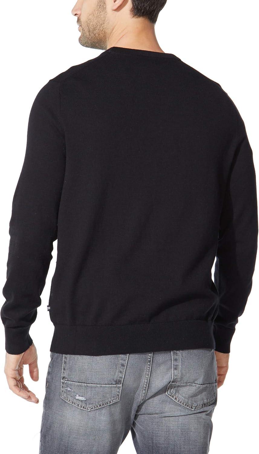 imageNautica Mens Ribbed SweaterTrue Black