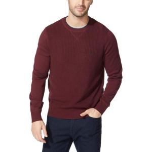 Nautica Men’s Ribbed Sweater(Royal Burgundy)