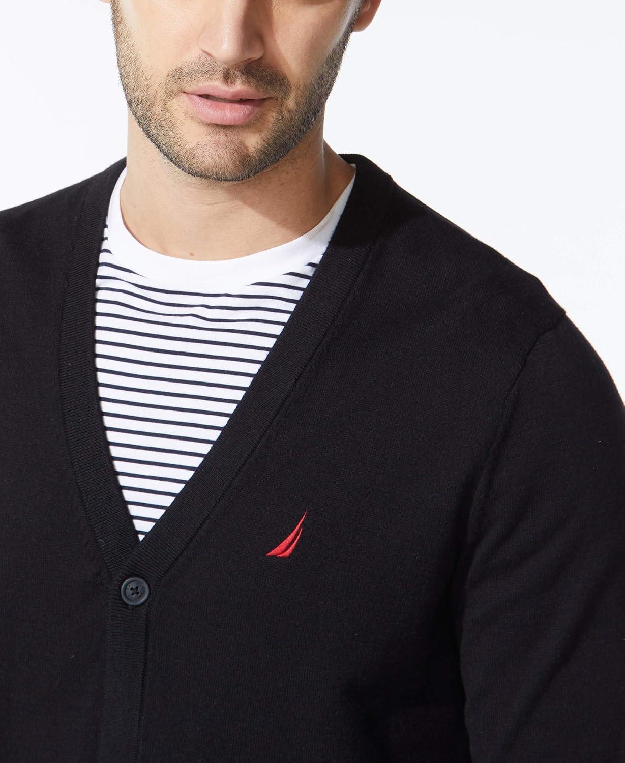 imageNautica Mens Nautica Mens Navtech Knit CardiganTrue Black