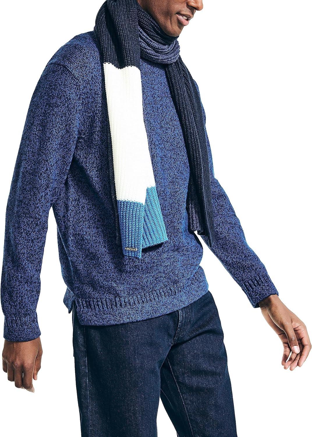 imageNautica Mens Nautica Rolled Crewneck SweaterUnion Blue
