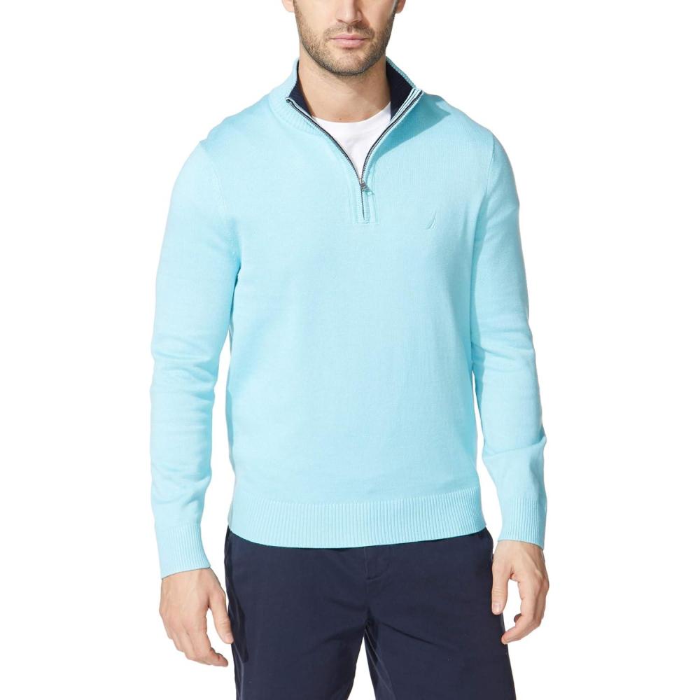 imageNautica Mens QuarterZip SweaterWaterslide