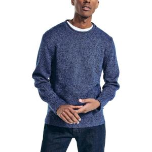 Nautica Men’s Nautica Rolled Crewneck Sweater(Union Blue)