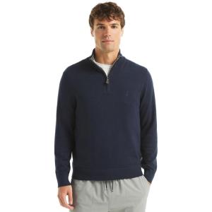 Nautica Men’s Navtech Quarter-Zip Sweater(The French Navy)