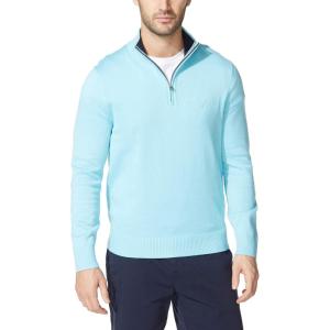 Nautica Men’s Quarter-Zip Sweater(Waterslide)