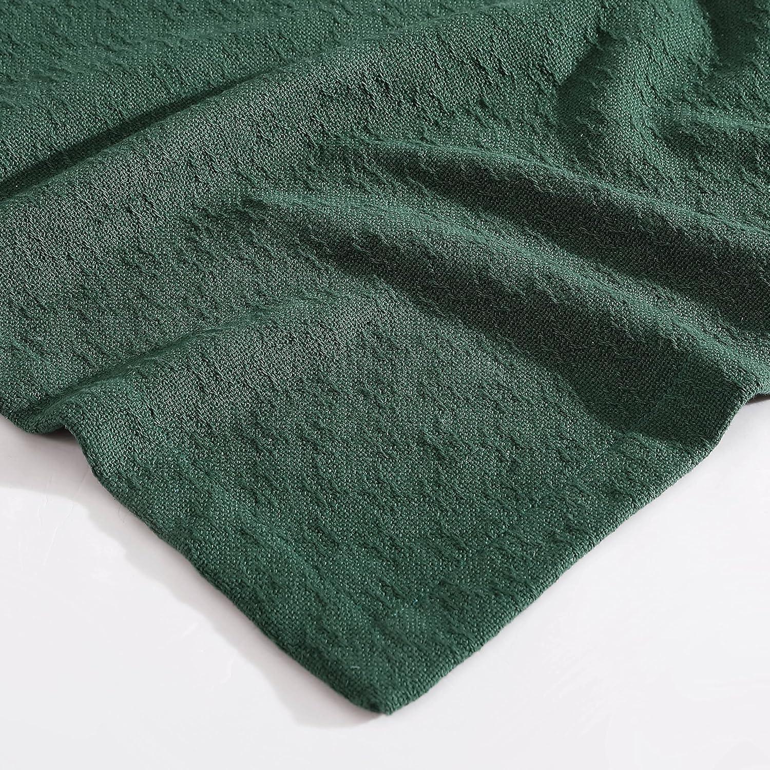 imageNautica Twin Blanket Cotton Woven Bedding MediumWeight for All Seasons Ideal Dorm Essentials OekoTex Certified Ripple Cove GreenRipple Cove Green