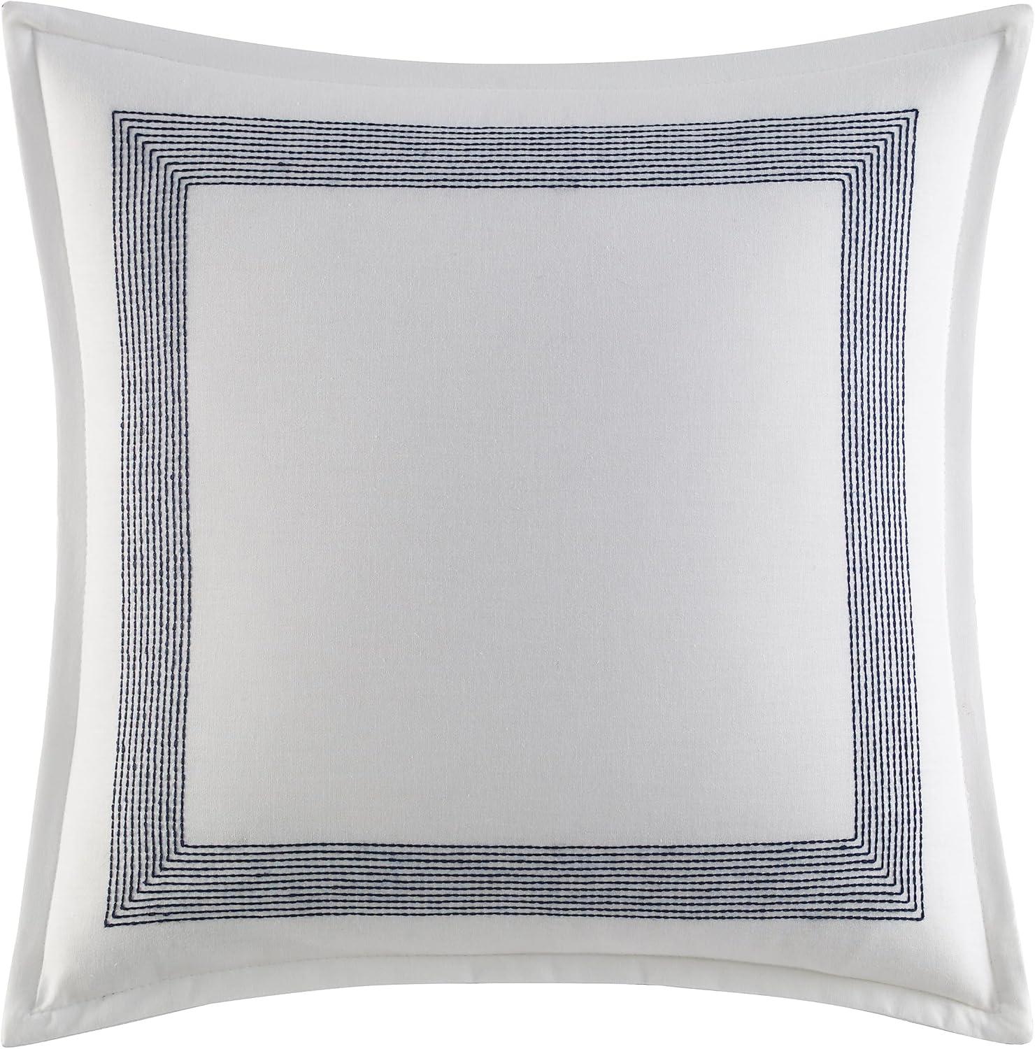 imageNautica Twin Comforter Set Cotton Reversible Bedding with Matching Sham amp Bonus Decorative Pillows Westport Navy TwinTwin XLWestport Navy