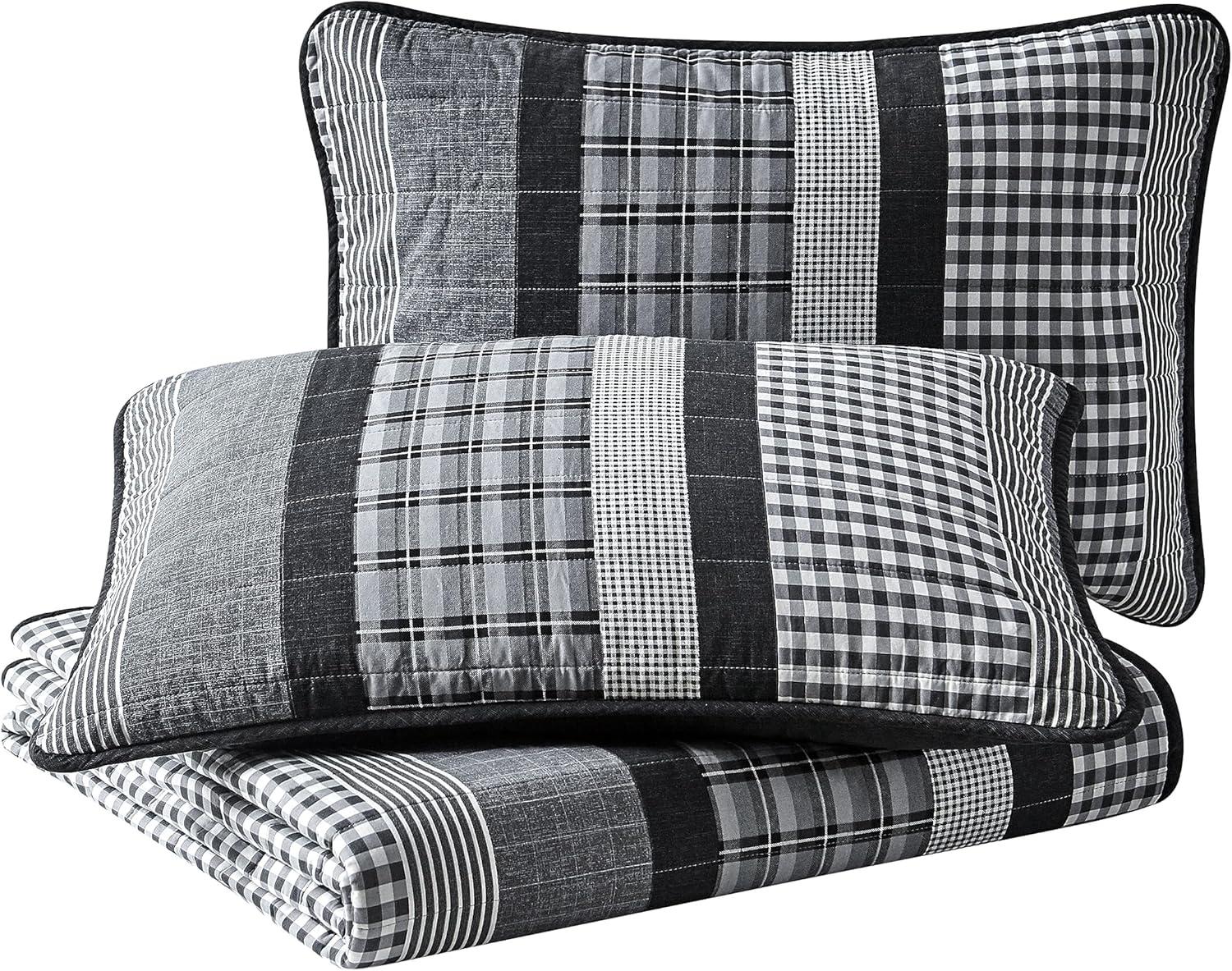 imageNautica Twin Quilt Set Cotton Reversible Bedding Home Decor for All Seasons Dorm Room Essentials Gulf Shores Grey TwinGulf Shores Grey