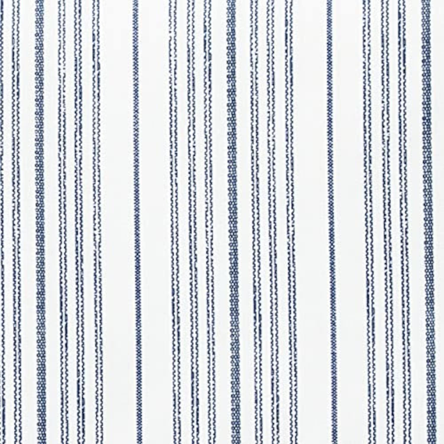 imageNautica Twin Sheet Set Cotton Percale Bedding Set Crisp amp Cool Lightweight amp Breathable Brenton Stripe Navy Blue TwinBeaux Stripe Navy