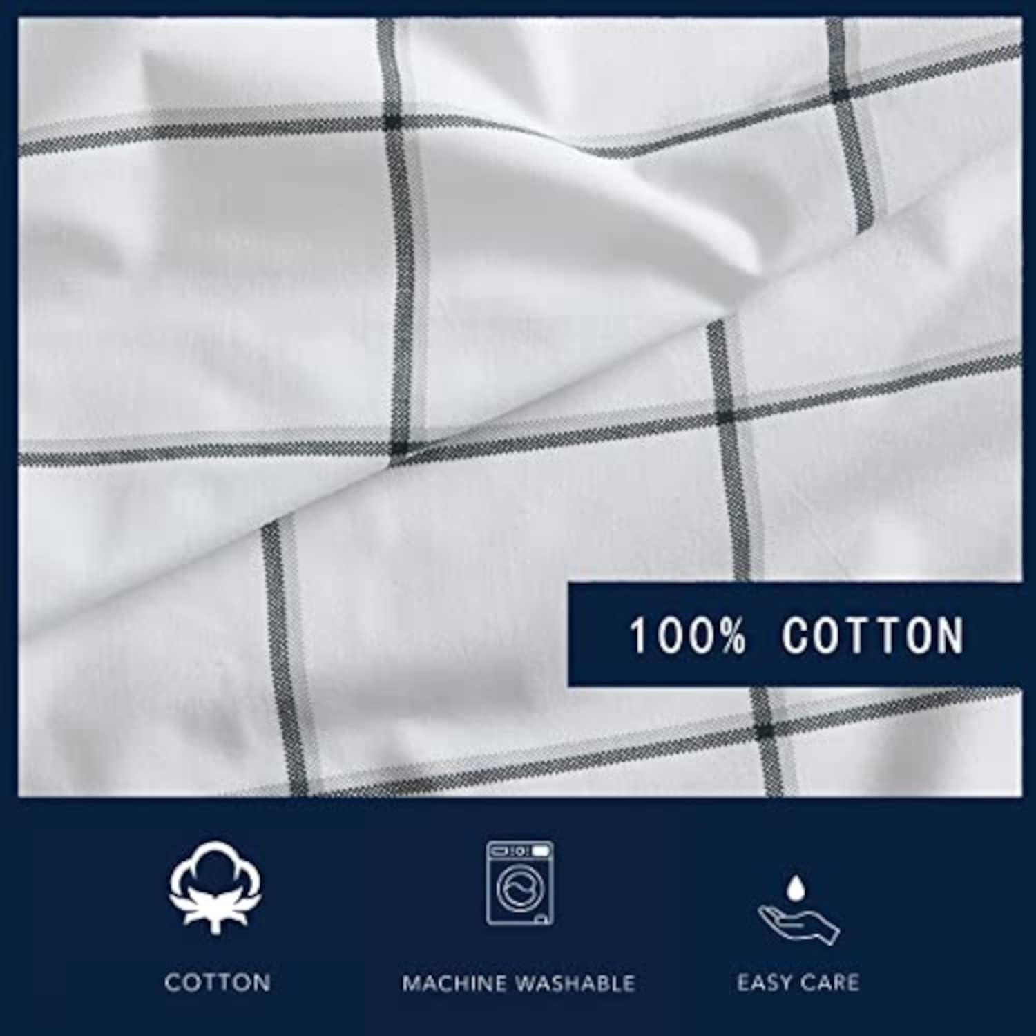 imageNautica Twin Sheet Set Cotton Percale Bedding Set Crisp amp Cool Lightweight amp Breathable Brenton Stripe Navy Blue TwinPlot Black