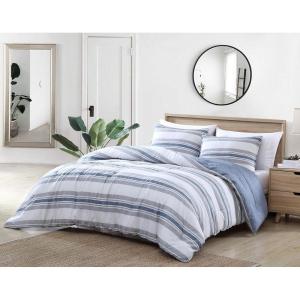 Nautica – Twin/Twin XL Comforter Set, Reversible Woven Bedding with Matching Sham, Medium Weight for Year Round Use, Dorm Essentials, Oeko-Tex Certified (Bay Shore Navy)(Nautical)