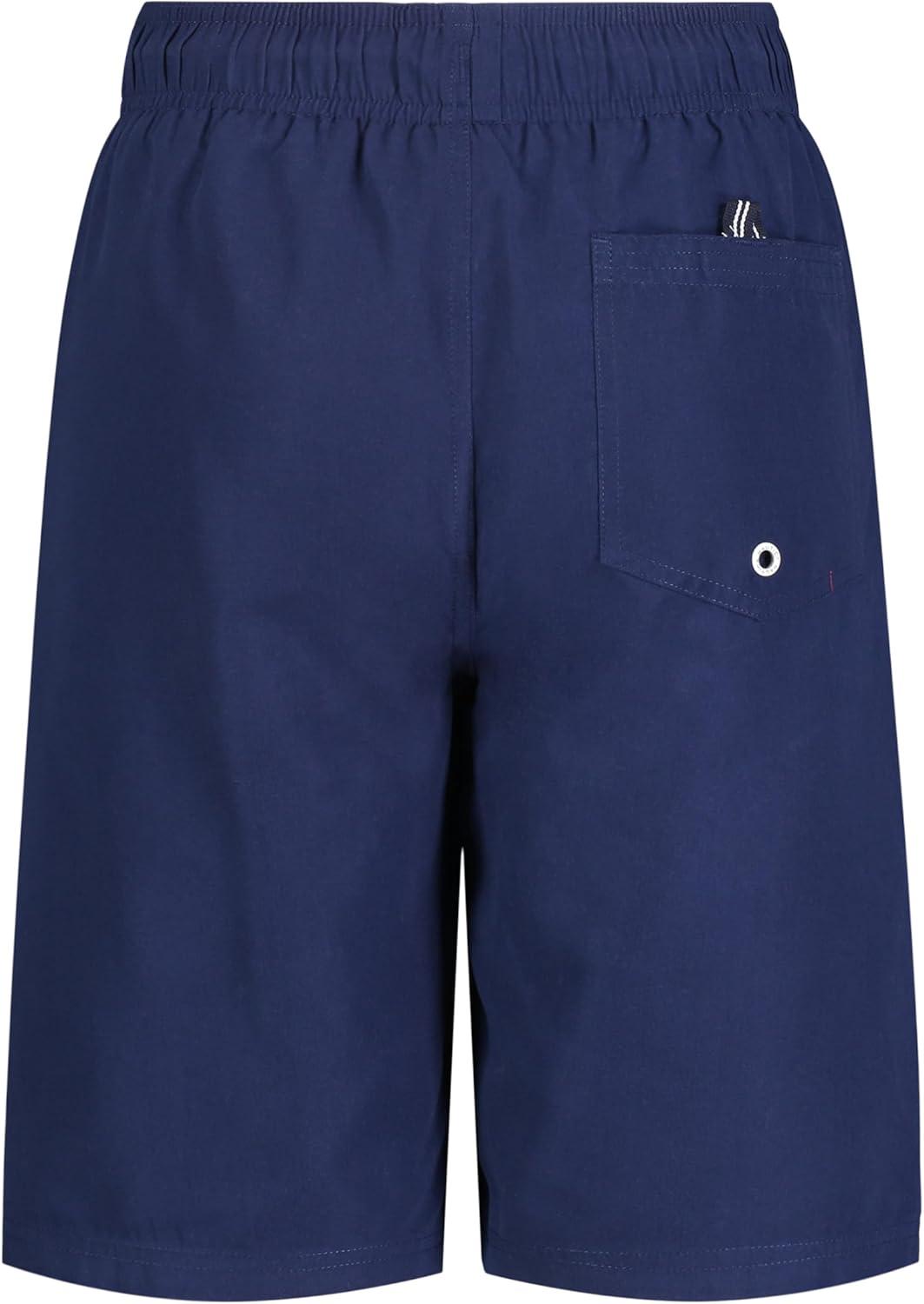 imageNautica Boys 47 Swim TrunkVert Logo J Navy