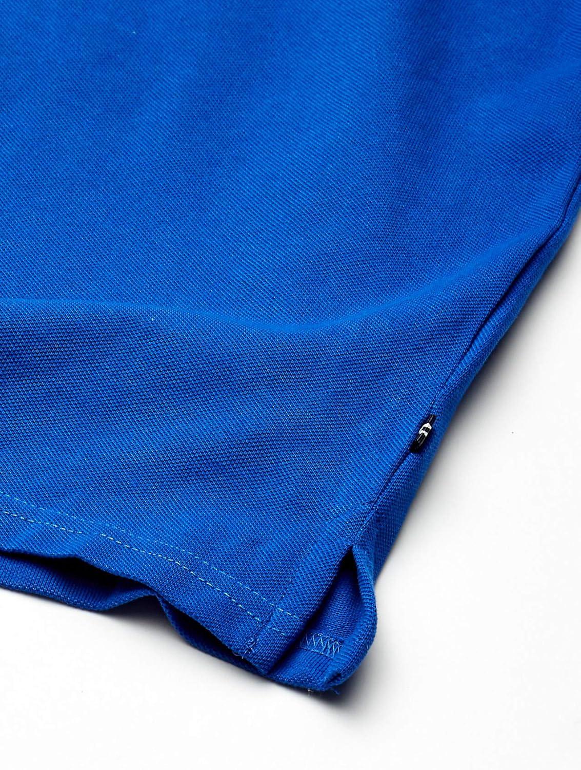 imageNautica Boys Short Sleeve Anchor Polo Button Closure Soft amp Comfortable Pique FabricLegacy Cobalt