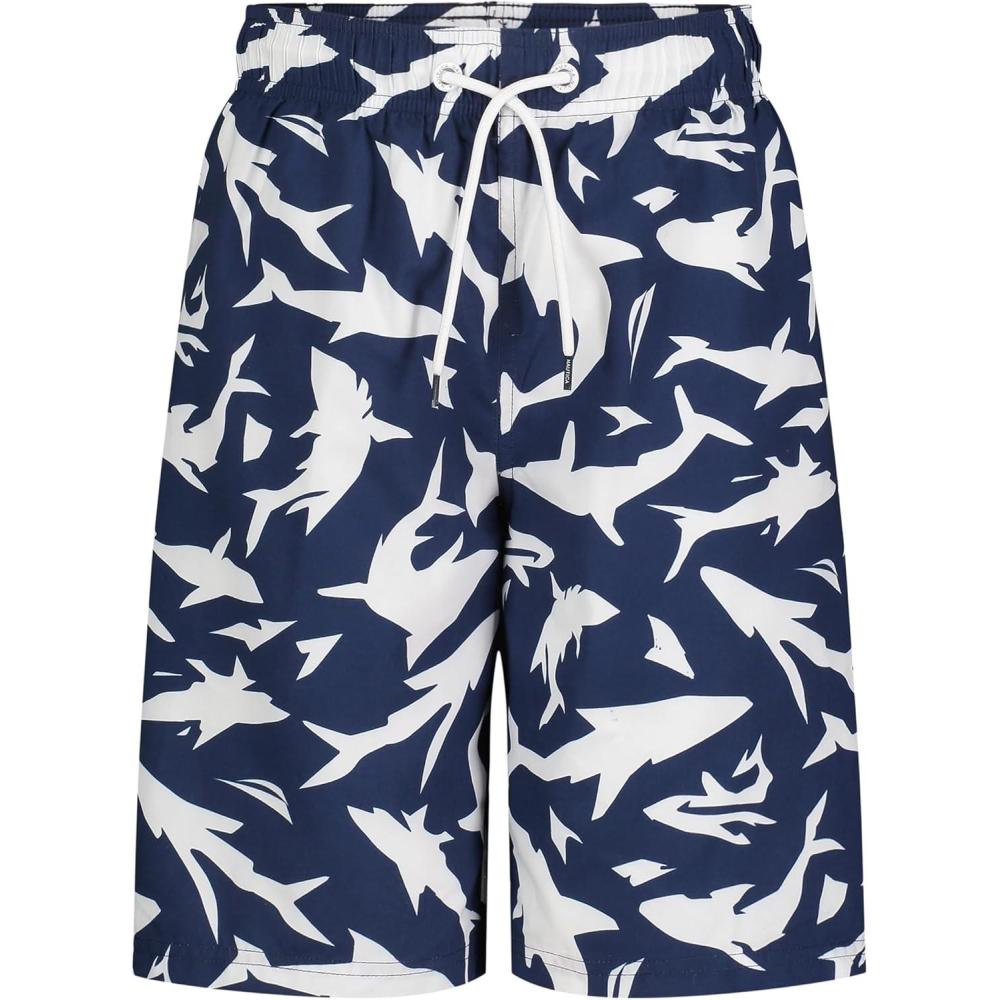 imageNautica Boys 47 Swim TrunkSharky Aop