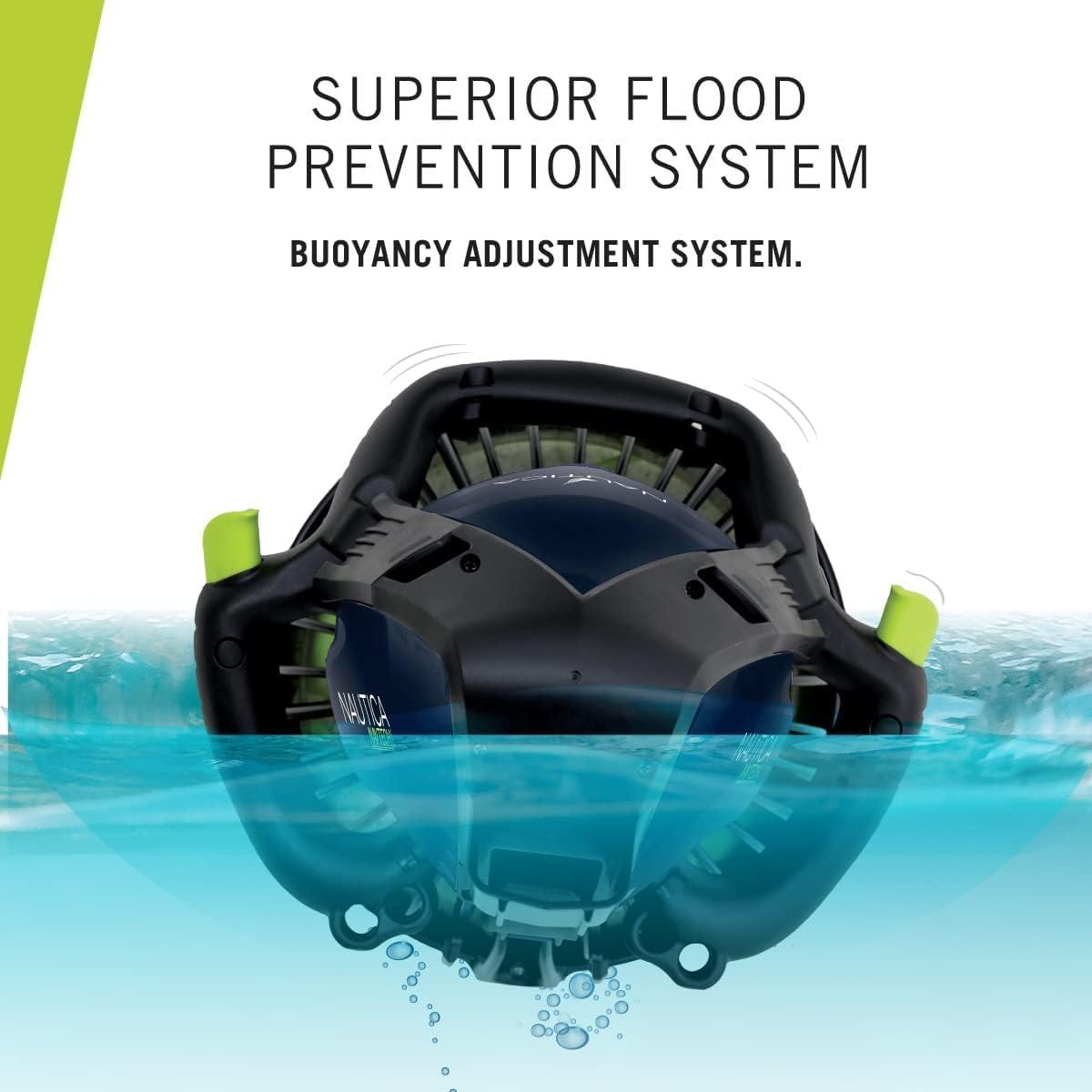 imageNautica J Class Underwater seascooter Foldable and Travel Ready for Diving Snorkeling and CruisingNavy