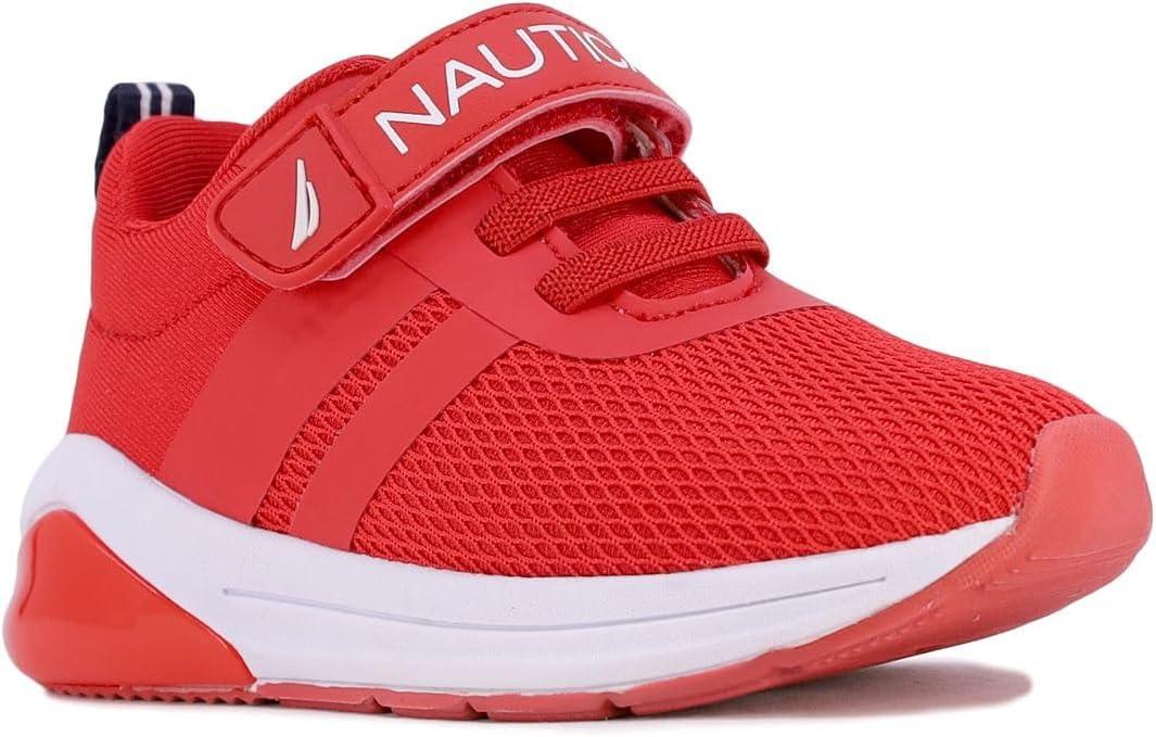 imageNautica Kids LightUp Flashing Sneaker Athletic Running Shoes with Strap Fashionable and Fun for Boys and Girls Available in Toddler and Little Kid SizesBuoy Lightsred