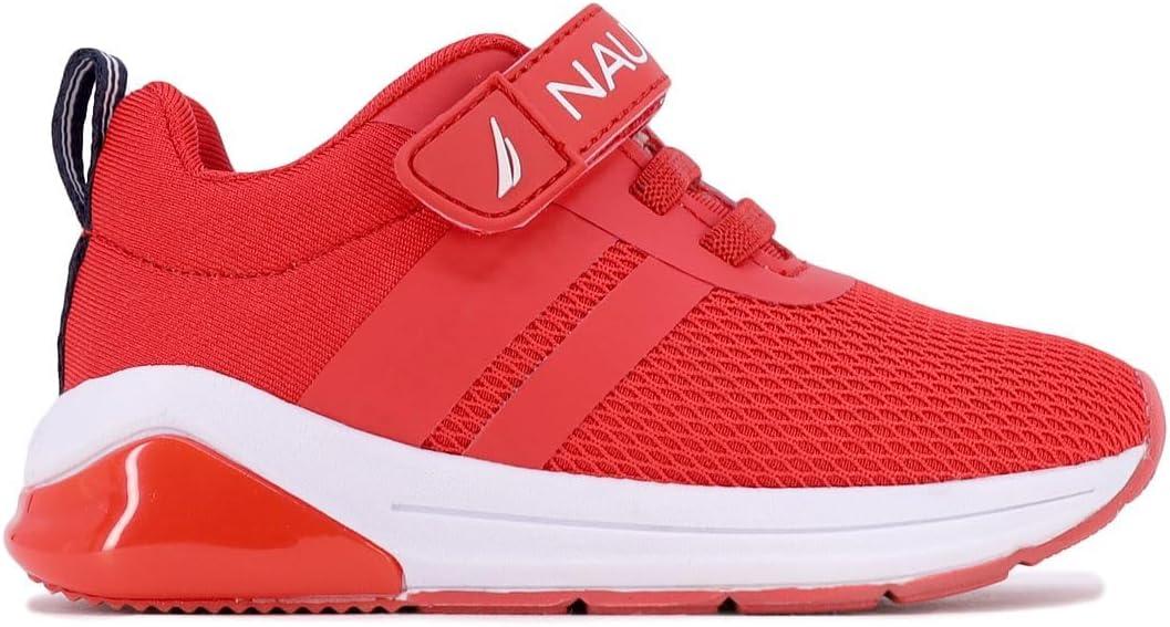 imageNautica Kids LightUp Flashing Sneaker Athletic Running Shoes with Strap Fashionable and Fun for Boys and Girls Available in Toddler and Little Kid SizesBuoy Lightsred