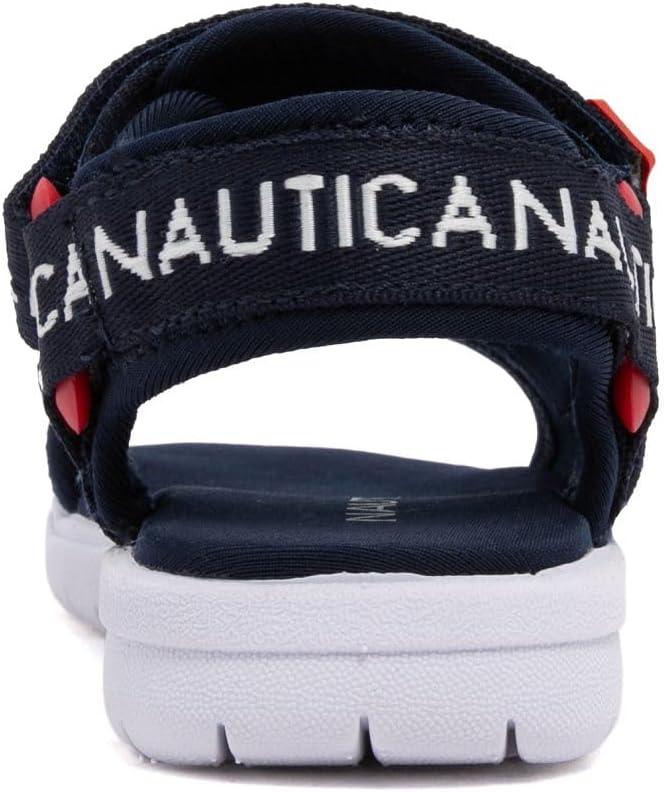 imageNautica Toddler Boys Sport Sandals Lightweight Athletic OpenToe Summer Shoes with Dual Adjustable Hook and Loop Straps for Outdoor Play Beach and WaterAmericanajavier