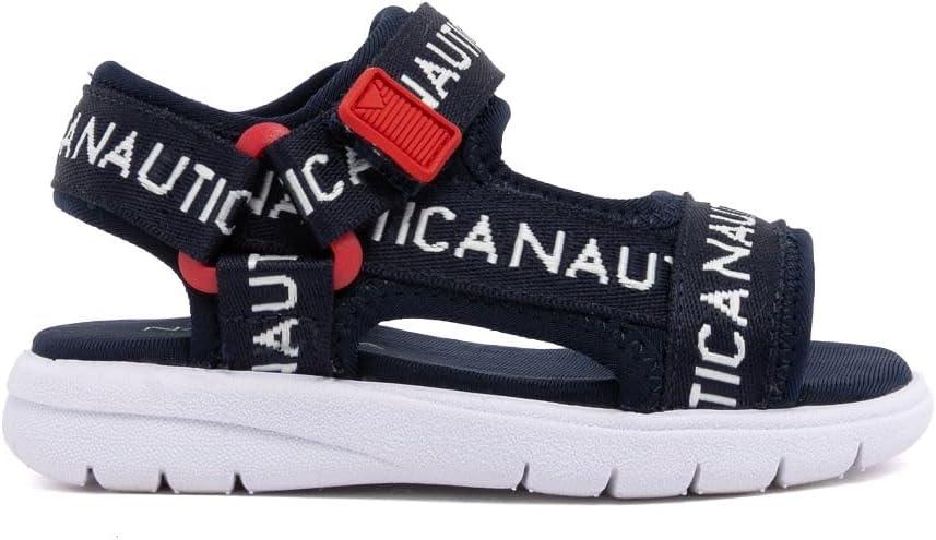 imageNautica Toddler Boys Sport Sandals Lightweight Athletic OpenToe Summer Shoes with Dual Adjustable Hook and Loop Straps for Outdoor Play Beach and WaterAmericanajavier