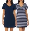 2 Pack Navy/Navy Stripe