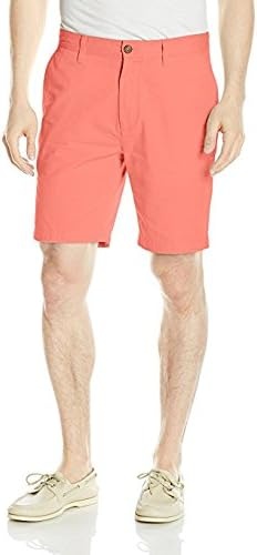 imageNautica Mens Cotton Twill Flat Front Chino ShortPale Coral
