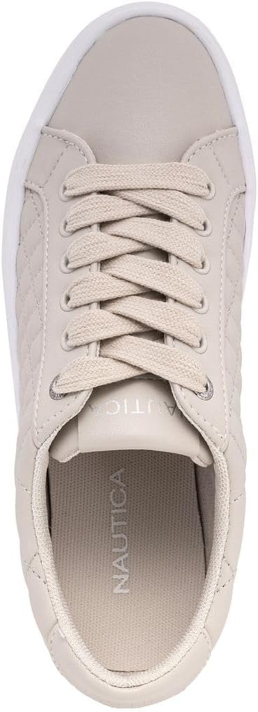 imageNautica Platform Sneakers for Womens Fashion Trendy Shoes White Casual Sneaker Thick Sole Everyday Walking ShoesBonenachez