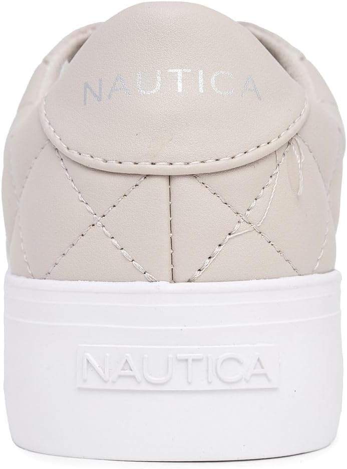 imageNautica Platform Sneakers for Womens Fashion Trendy Shoes White Casual Sneaker Thick Sole Everyday Walking ShoesBonenachez
