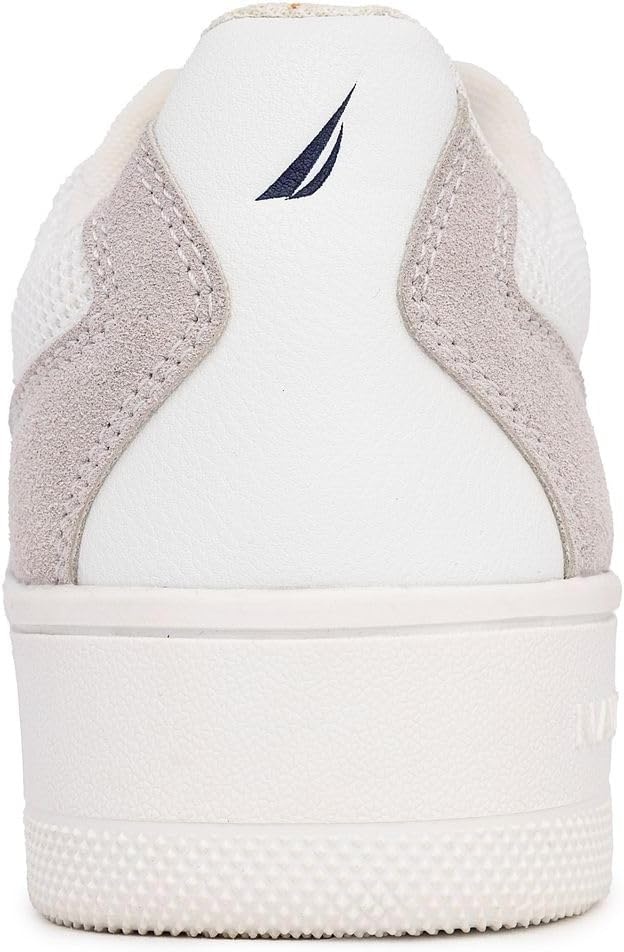 imageNautica Platform Sneakers for Womens Fashion Trendy Shoes White Casual Sneaker Thick Sole Everyday Walking ShoesRed White Bluenachez