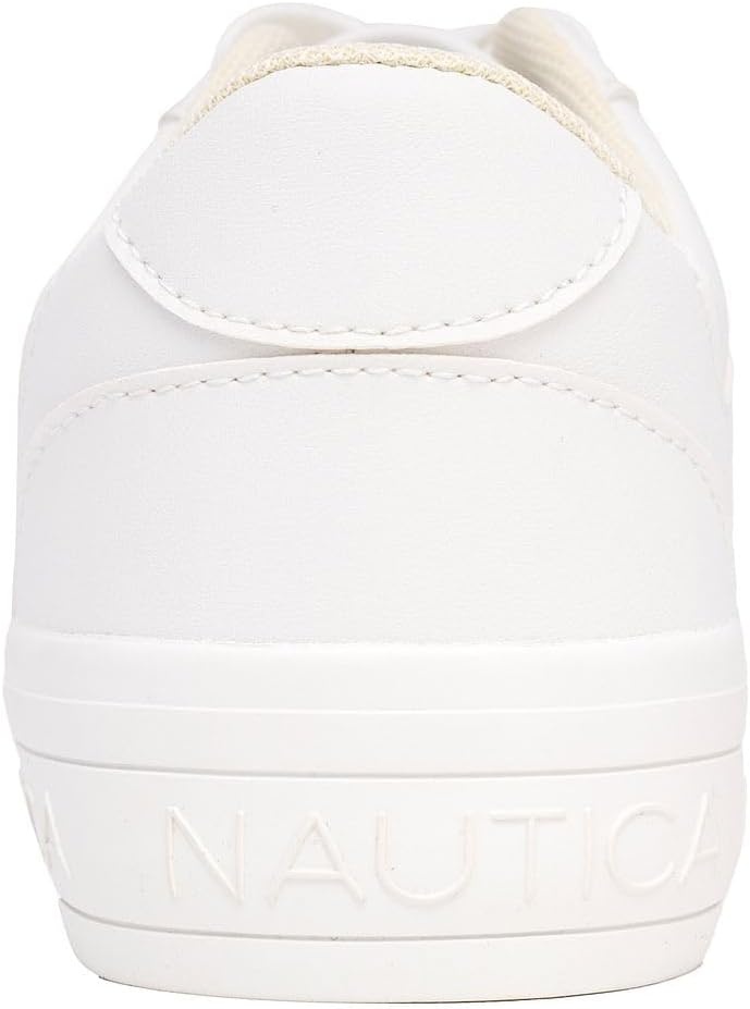 imageNautica Platform Sneakers for Womens Fashion Trendy Shoes White Casual Sneaker Thick Sole Everyday Walking ShoesWhite