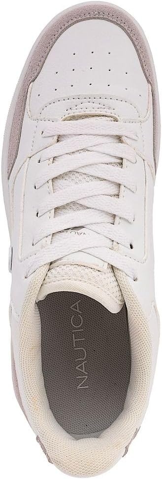 imageNautica Platform Sneakers for Womens Fashion Trendy Shoes White Casual Sneaker Thick Sole Everyday Walking ShoesWhite Bonenadeza