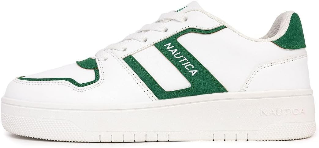 imageNautica Platform Sneakers for Womens Fashion Trendy Shoes White Casual Sneaker Thick Sole Everyday Walking ShoesWhite Greenknottingwood