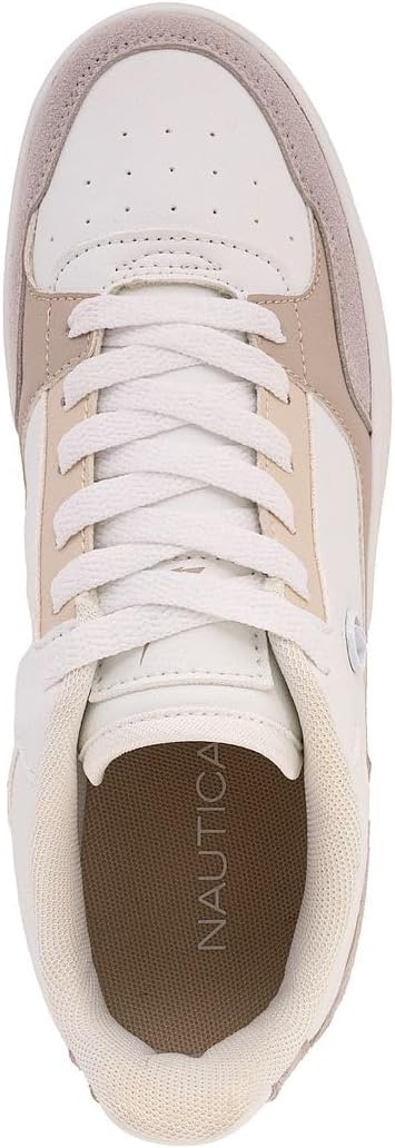 imageNautica Platform Sneakers for Womens Fashion Trendy Shoes White Casual Sneaker Thick Sole Everyday Walking ShoesWhite Greynachez