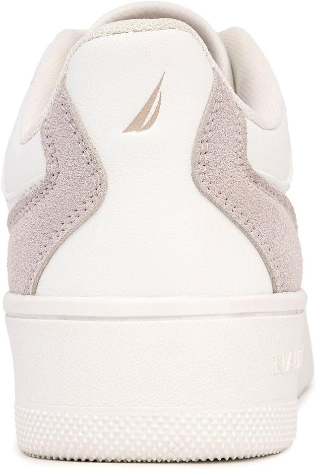 imageNautica Platform Sneakers for Womens Fashion Trendy Shoes White Casual Sneaker Thick Sole Everyday Walking ShoesWhite Greynachez
