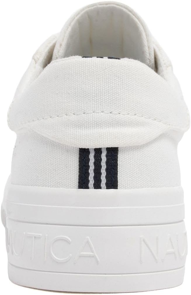 imageNautica Platform Sneakers for Womens Fashion Trendy Shoes White Casual Sneaker Thick Sole Everyday Walking ShoesWhite Sky