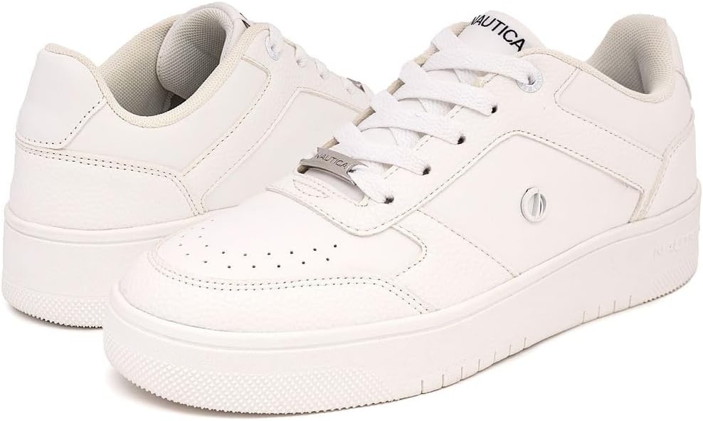 imageNautica Platform Sneakers for Womens Fashion Trendy Shoes White Casual Sneaker Thick Sole Everyday Walking ShoesWhiteshavona