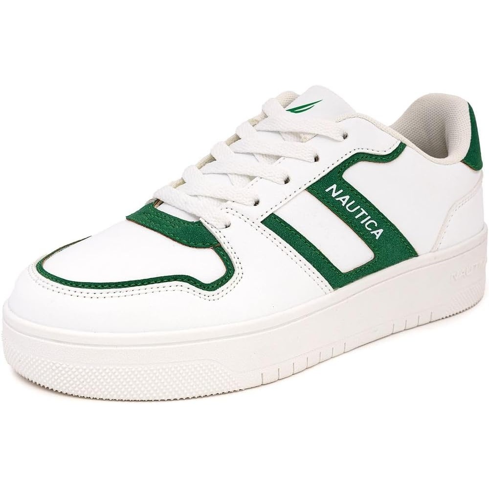 imageNautica Platform Sneakers for Womens Fashion Trendy Shoes White Casual Sneaker Thick Sole Everyday Walking ShoesWhite Greenknottingwood