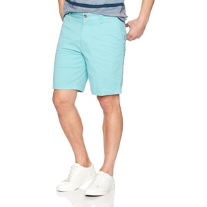 Nautica Men’s Classic Fit Flat Front Stretch Solid Chino Deck Short(Aqua Wave)