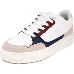 Nautica Platform Sneakers for Womens Fashion Trendy Shoes White Casual Sneaker Thick Sole Everyday Walking Shoes(Red White Blue-nachez)